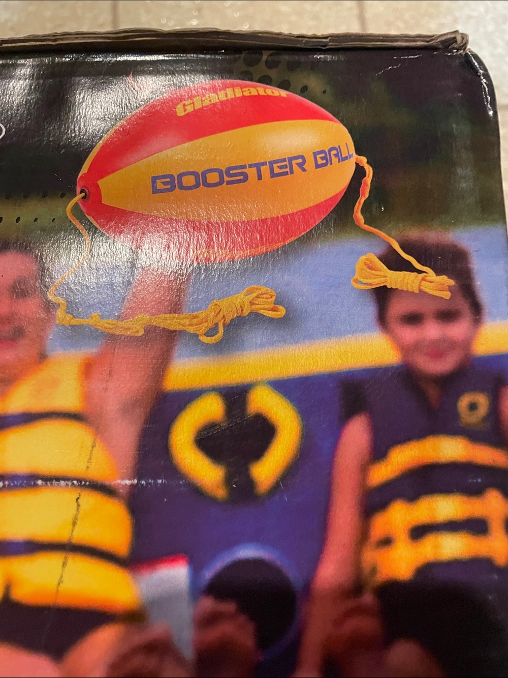 Booster ball and tow rope.